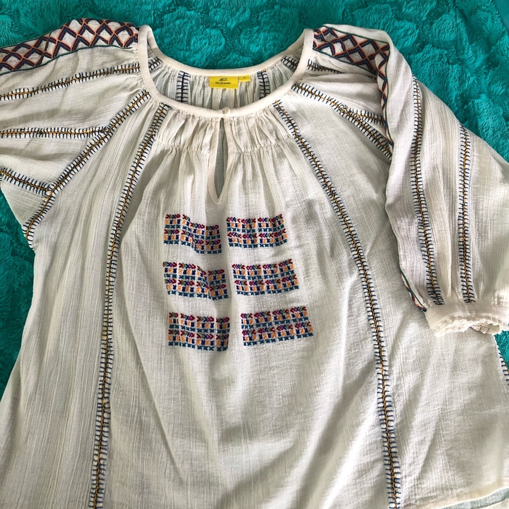 ROLLER RABBIT Embroidered Tunic Size M
